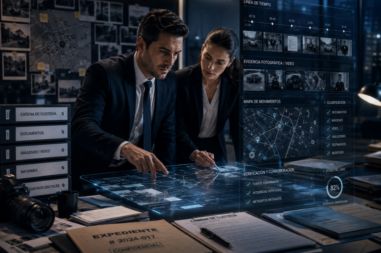 Recopilación de pruebas legítimas | C.I.A. Detectives Recopilación y análisis de pruebas legítimas mediante documentos, imágenes, vídeo y verificación profesional de la información.